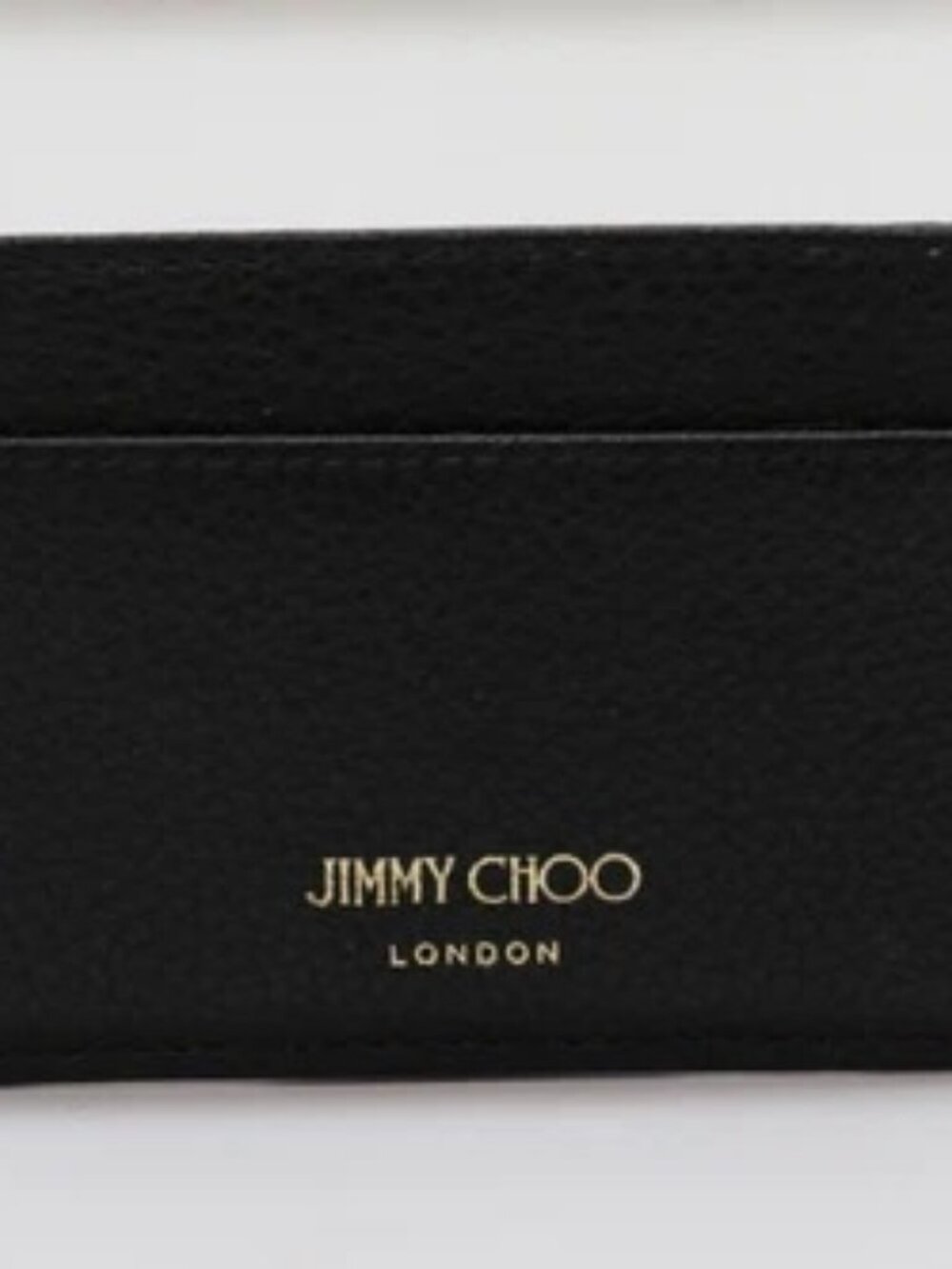 JIMMY CHOO Aarna Black Leather Card Holder